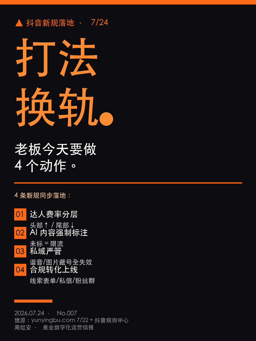 抖音新规落地，老板要做4个动作