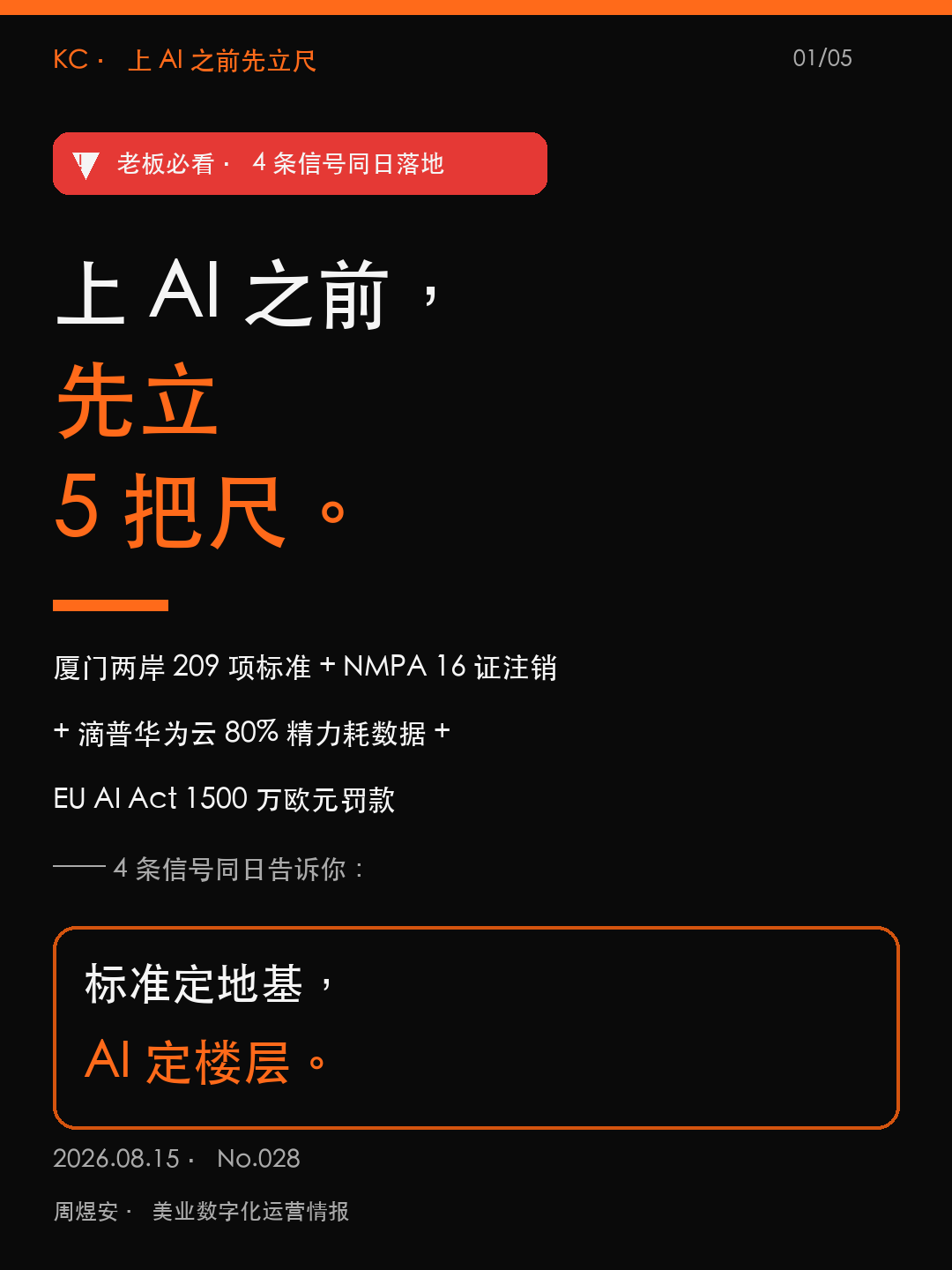 上 AI 之前，先立 5 把尺