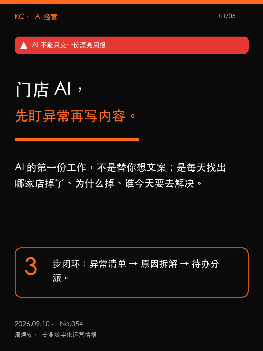 门店AI，先盯异常再写内容